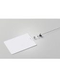 BADLARGE Badge lanyard 120 x 80mm Couleurs : blanc goodies publicitaire événementiel