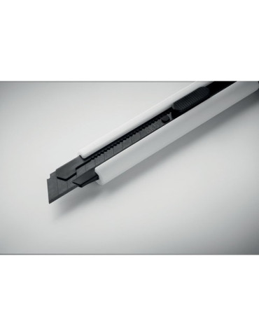 BLADE + Grand cutter rétractable Couleurs : blanc goodies personnalisé en stock
