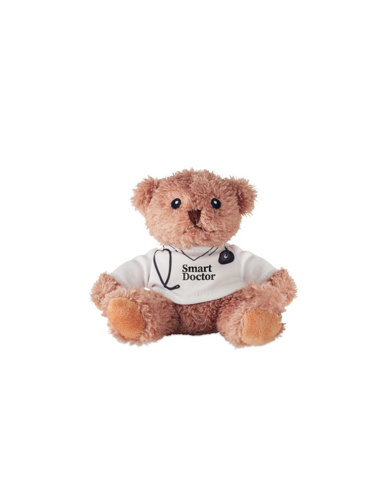 DOC Ours en peluche docteur Couleurs : blanc goodies publicitaire événementiel
