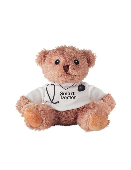DOC Ours en peluche docteur Couleurs : blanc goodies publicitaire événementiel
