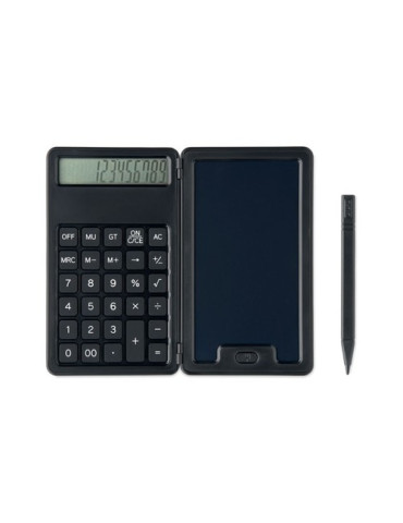 CLERK Calculatrice avec tablette LCD Couleurs : noir