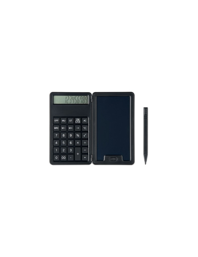 CLERK Calculatrice avec tablette LCD Couleurs : noir