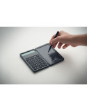 CLERK Calculatrice avec tablette LCD Couleurs : noir marquage laser ultra précis