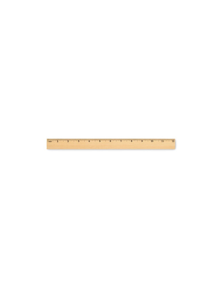 RULER30 Règle en bois 30cm Couleurs : bois personnalisable avec votre logo