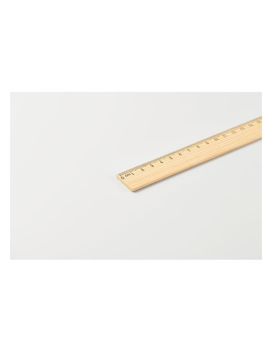 RULER30 Règle en bois 30cm Couleurs : bois cadeau entreprise pas cher