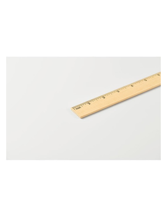 RULER30 Règle en bois 30cm Couleurs : bois goodies publicitaire événementiel