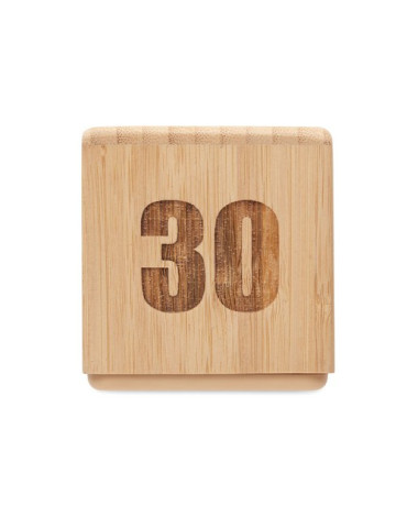 CURT Minuteur en bambou Couleurs : bois cadeau collaborateur premium