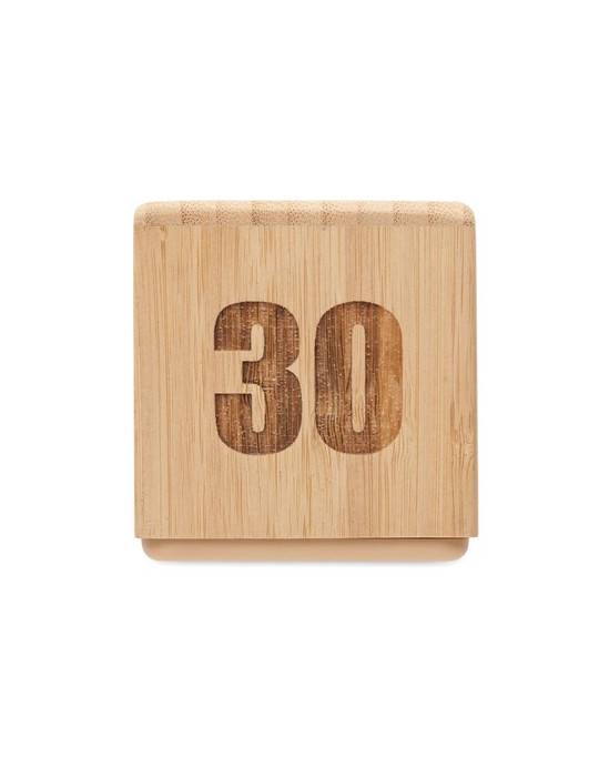 CURT Minuteur en bambou Couleurs : bois cadeau collaborateur premium