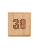CURT Minuteur en bambou Couleurs : bois cadeau collaborateur premium
