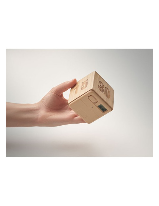 CURT Minuteur en bambou Couleurs : bois personnalisation rapide en France