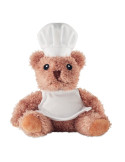TEDDCHEF Ours en peluche chef cuisinier Couleurs : blanc
