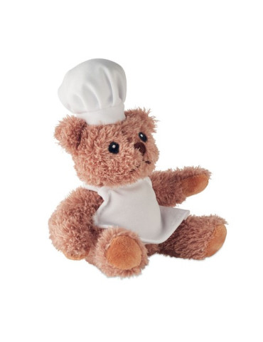 TEDDCHEF Ours en peluche chef cuisinier Couleurs : blanc 2