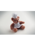 TEDDCHEF Ours en peluche chef cuisinier Couleurs : blanc goodies publicitaire événementiel
