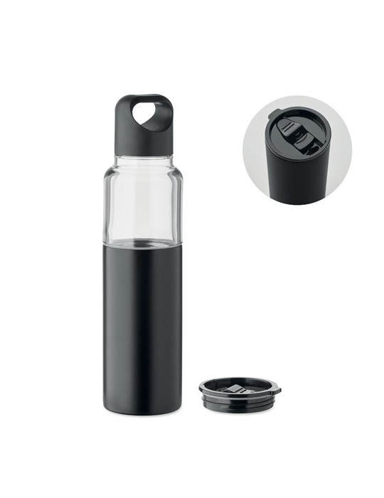 DUALUSE Bouteille 2 en 1 610ml Couleurs : noir