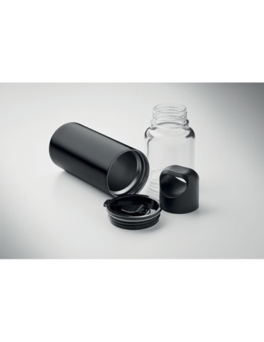 DUALUSE Bouteille 2 en 1 610ml Couleurs : noir marquage laser ultra précis