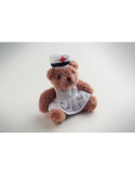 NURSE Ours en peluche infirmière Couleurs : blanc goodies publicitaire événementiel