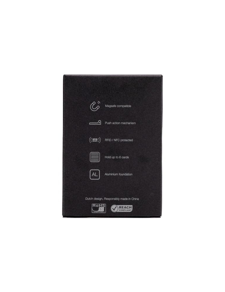 Porte-cartes de crédit magnétique BrandCharger Wally Couleurs : gun livraison express 24h 48h