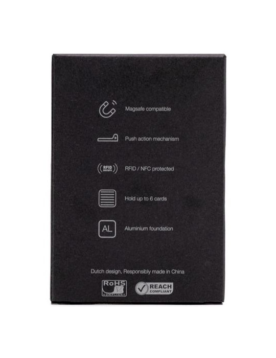 Porte-cartes de crédit magnétique BrandCharger Wally Couleurs : gun livraison express 24h 48h