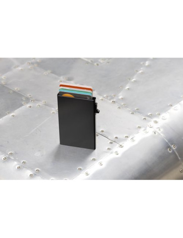 Porte-cartes de crédit magnétique BrandCharger Wally Couleurs : gun cadeau collaborateur premium
