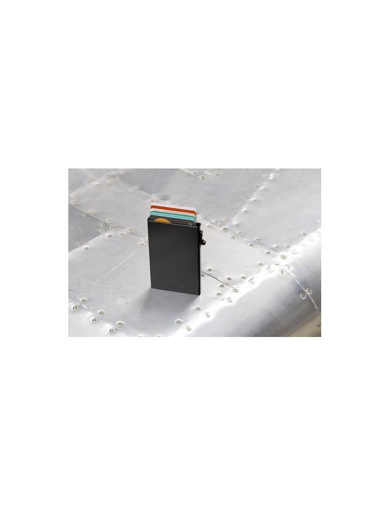 Porte-cartes de crédit magnétique BrandCharger Wally Couleurs : gun cadeau collaborateur premium