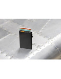 Porte-cartes de crédit magnétique BrandCharger Wally Couleurs : gun cadeau collaborateur premium