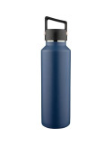 Gourde double paroi de 600 ml en acier inoxydable recyclé Mace Couleurs : noir Matières : acier inoxydable recyclé goodies perso