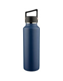 Gourde double paroi de 600 ml en acier inoxydable recyclé Mace Couleurs : blanc Matières : acier inoxydable recyclé personnalisa