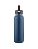 Gourde double paroi de 600 ml en acier inoxydable recyclé Mace Couleurs : blanc Matières : acier inoxydable recyclé cadeau clien