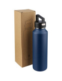 Gourde double paroi de 600 ml en acier inoxydable recyclé Mace Couleurs : blanc Matières : acier inoxydable recyclé cadeau entre