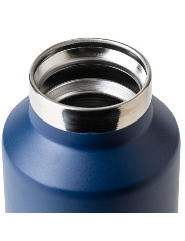 Gourde double paroi de 600 ml en acier inoxydable recyclé Mace Couleurs : bleu Matières : acier inoxydable recyclé cadeau collab