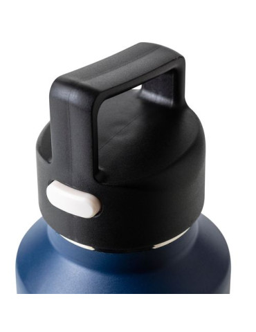 Gourde double paroi de 600 ml en acier inoxydable recyclé Mace Couleurs : bleu Matières : acier inoxydable recyclé accessoire év