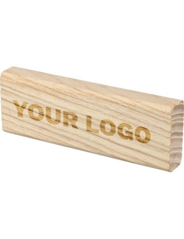 Désodorisant de voiture en bois de hêtre Kezia Matières : bois Couleurs : brun cadeau entreprise pas cher