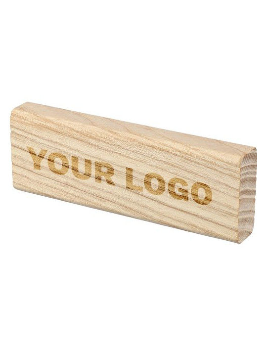 Désodorisant de voiture en bois de hêtre Kezia Matières : bois Couleurs : brun cadeau entreprise pas cher