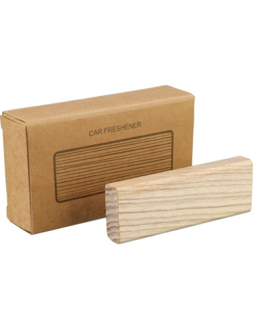 Désodorisant de voiture en bois de hêtre Kezia Matières : bois Couleurs : brun objet promotionnel éco-responsable