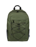 Sac à dos d'aventure en polyester rPET 600D Jari Matières : élasthanne Couleurs : vert marquage laser ultra précis