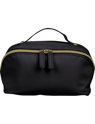 Trousse de toilette en PU recyclé Alon Matières : polyester Couleurs : noir