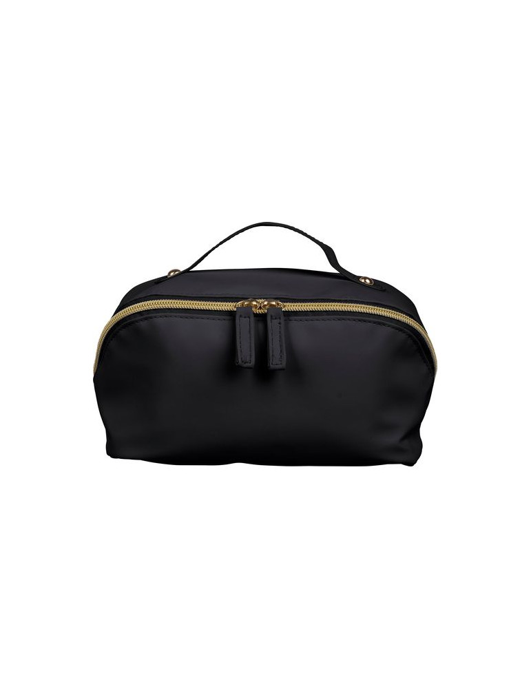 Trousse de toilette en PU recyclé Alon Matières : polyester Couleurs : noir