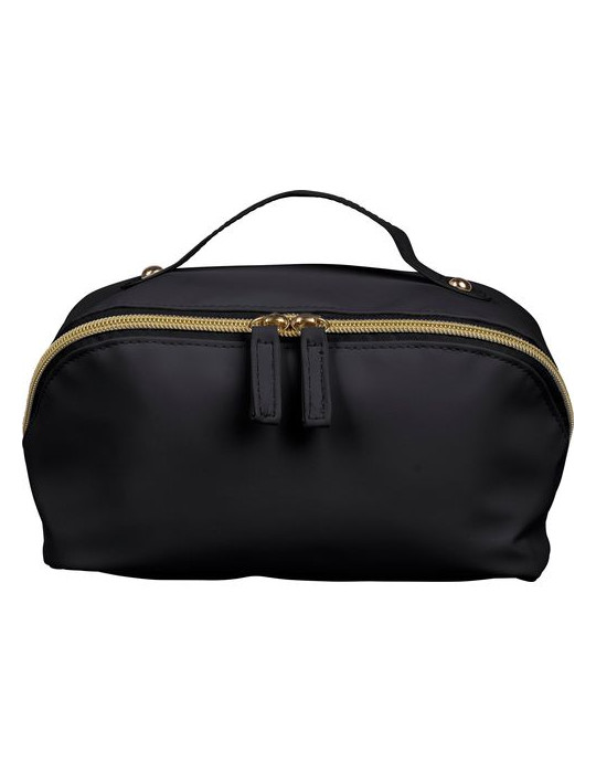 Trousse de toilette en PU recyclé Alon Matières : polyester Couleurs : noir