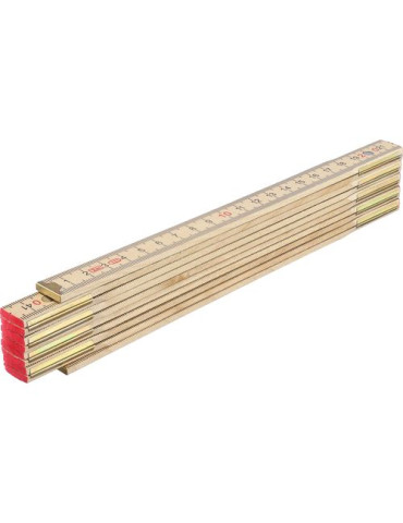 Mètre pliable en bois de bouleau Ezio Matières : bois Couleurs : brun 2