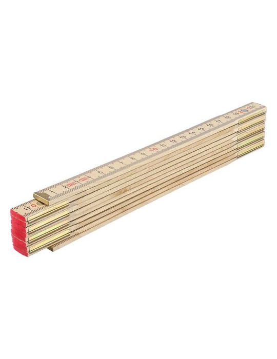 Mètre pliable en bois de bouleau Ezio Matières : bois Couleurs : brun personnalisable avec votre logo