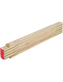 Mètre pliable en bois de bouleau Ezio Matières : bois Couleurs : brun personnalisable avec votre logo