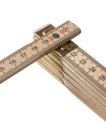 Mètre pliable en bois de bouleau Ezio Matières : bois Couleurs : brun livraison express 24h 48h