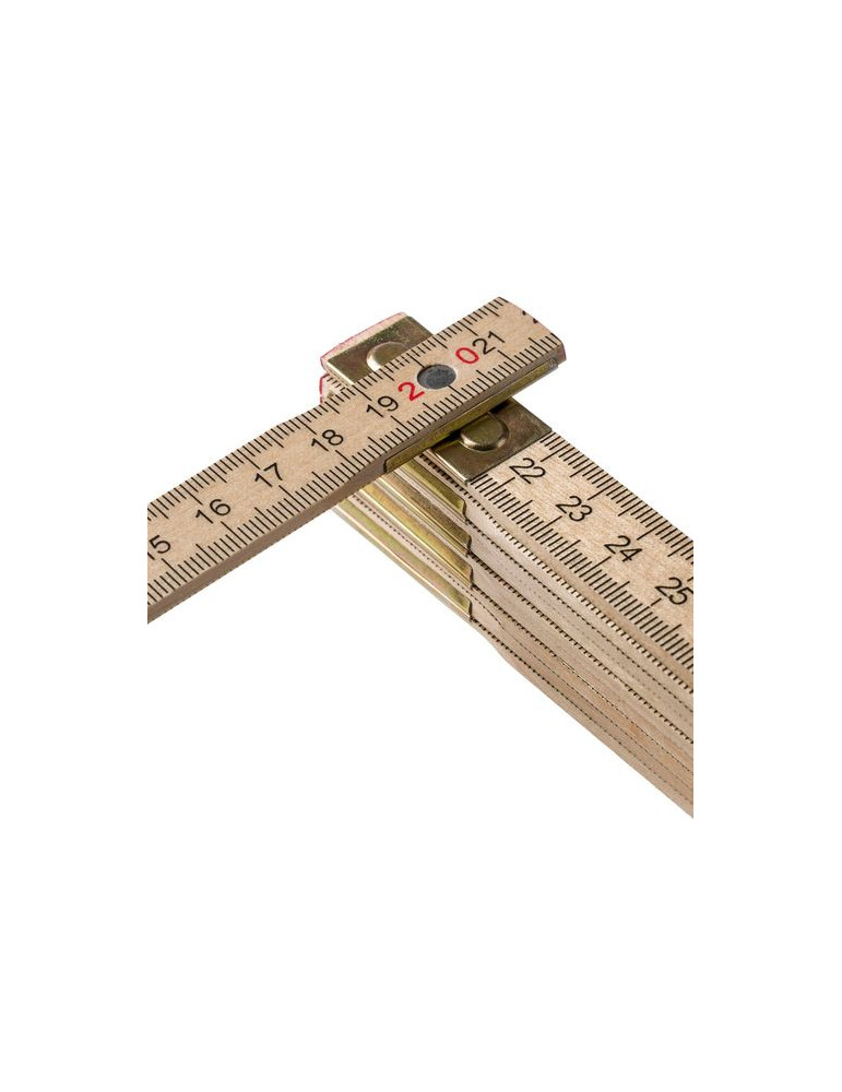 Mètre pliable en bois de bouleau Ezio Matières : bois Couleurs : brun livraison express 24h 48h