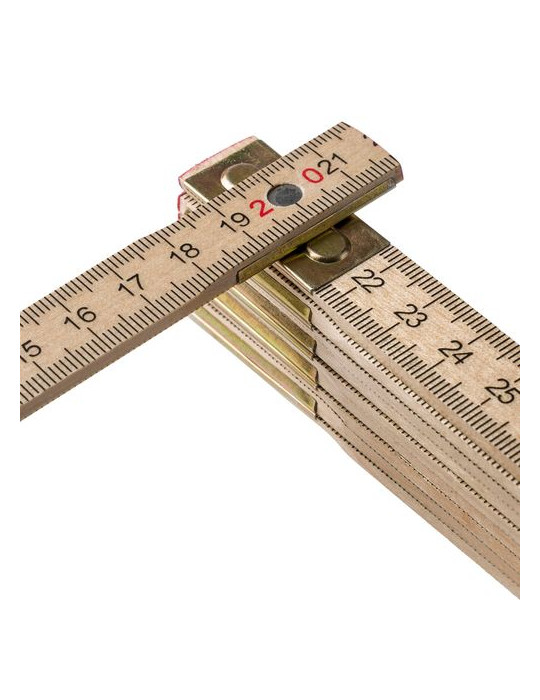 Mètre pliable en bois de bouleau Ezio Matières : bois Couleurs : brun livraison express 24h 48h