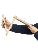 Mètre pliable en bois de bouleau Ezio Matières : bois Couleurs : brun cadeau collaborateur premium