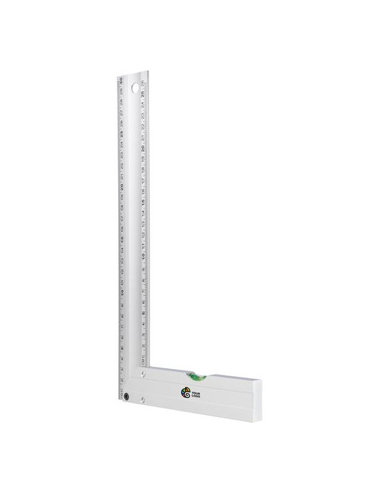 Équerre en aluminium Camila Matières : aluminium Couleurs : argenté personnalisable avec votre logo