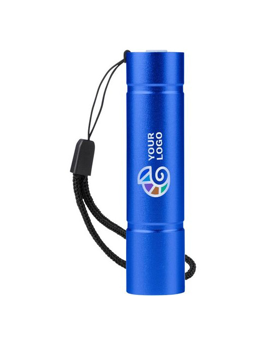 Lampe de poche COB en aluminium recyclé Sami Matières : polyester Couleurs : noir objet promotionnel éco-responsable