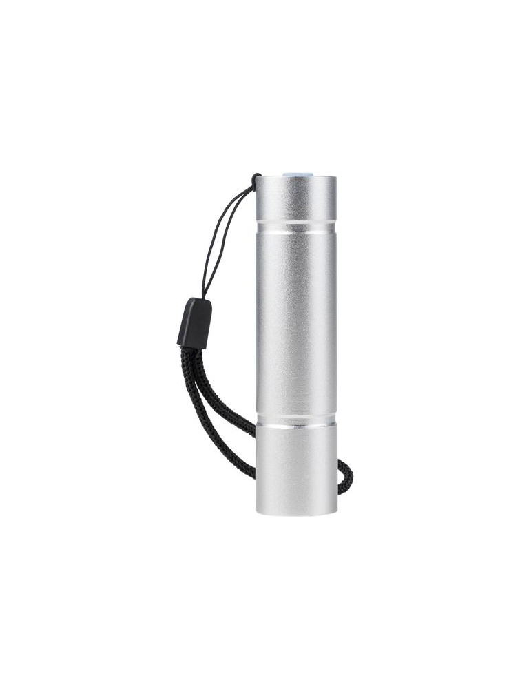 Lampe de poche COB en aluminium recyclé Sami Matières : polyester Couleurs : noir accessoire événementiel unique