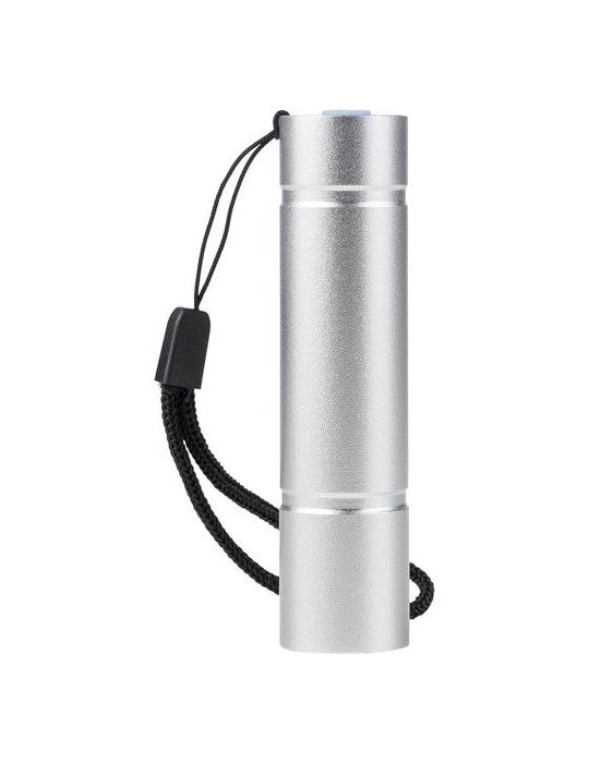 Lampe de poche COB en aluminium recyclé Sami Matières : polyester Couleurs : noir accessoire événementiel unique