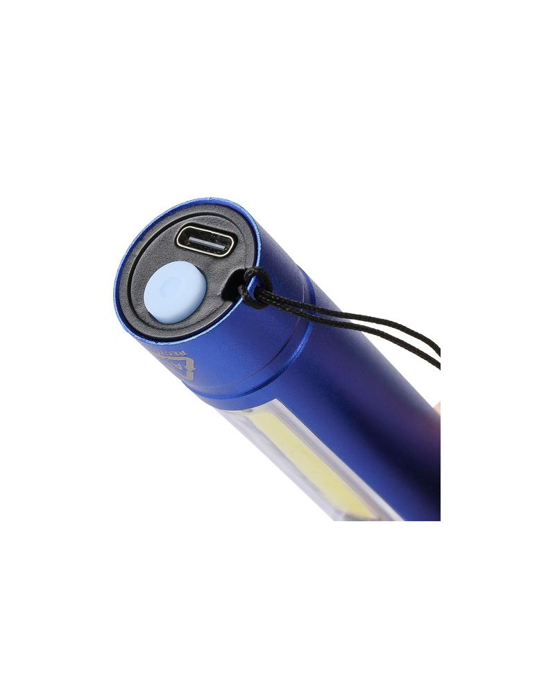 Lampe de poche COB en aluminium recyclé Sami Matières : polyester Couleurs : noir objet promotionnel éco-responsable